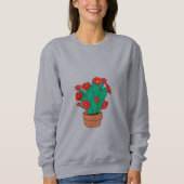 Sweatshirt Illustration of cacti (Devant)