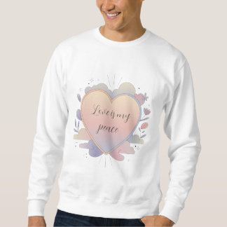 Sweatshirt Illustration pastel du cœur