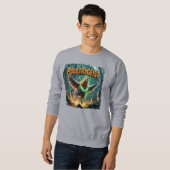 Sweatshirt Illustration Poultrygeist Combo Créature Drôle (Devant entier)