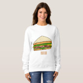 Sweatshirt Illustration Sandwich (Devant entier)