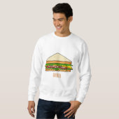 Sweatshirt Illustration Sandwich (Devant entier)
