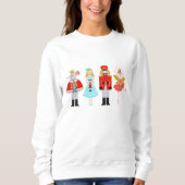 Sweatshirt Illustrations des personnages de noisette de Noël (Devant)