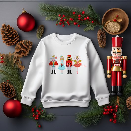Sweatshirt Illustrations des personnages de noisette de Noël