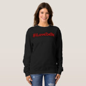 Sweatshirt "#iLoveDelhi" Joli design. Commandez dès maintenan (Devant entier)