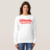 Sweatshirt "#iLoveIllinoisan " Conception sympa. Acheter main (Devant entier)