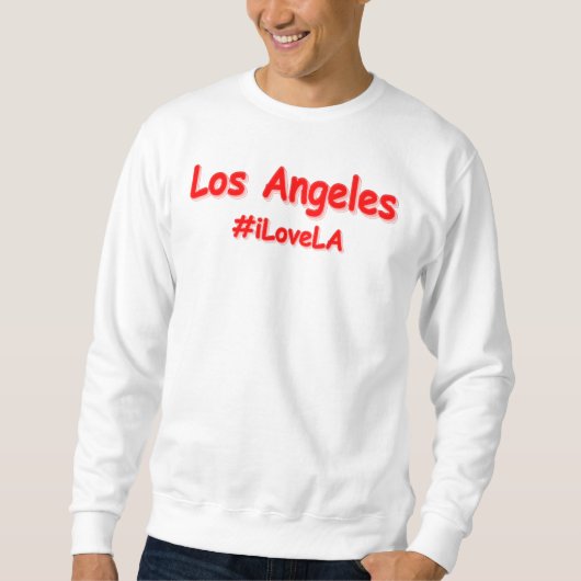 Sweatshirt "#iLoveLA" Joli design. Acheter maintenant (Devant)