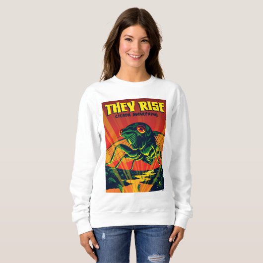 Sweatshirt Ils Augmentent le réveil du Canada (Devant entier)