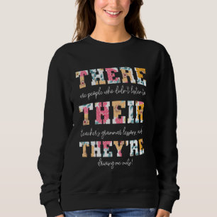 Sweatshirt Ils sont Anglais Grammar Enseignant Amusant