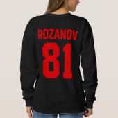 Sweatshirt Ilya Rozanov Rivalité de hockey de 81 Boston (Dos)