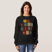 Sweatshirt I'm Black History Month Science Periodic Table of  (Devant entier)