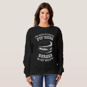 Sweatshirt Im Into Fitness Hamburger Cheeseburger Graphisme (Devant entier)