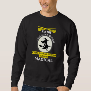Sweatshirt Im La Grand-Mère Avec Magique Cast Spell Broom Hal