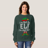 Sweatshirt I'm Not An Elf I'm Just Short - Funny Christmas Pa (Devant entier)