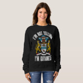 Sweatshirt I'm Not Yelling I'm Guyanese Retro Distressed Guya (Devant entier)