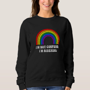 Sweatshirt Im Pas Confondu Im Bisexuel Rainbow Lgbt Communaut