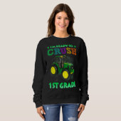 Sweatshirt Im Ready To Crush 1st Grade Back To School Monster (Devant entier)