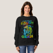 Sweatshirt I'm Ready To Crush 1st Grade T Rex Dinosaur Back T (Devant entier)