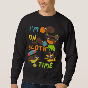 Sweatshirt Im Sur Sloth Time Rendu
