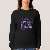 Sweatshirt I'm Survivor Not Victim Domestic Violence Awarenes (Devant)