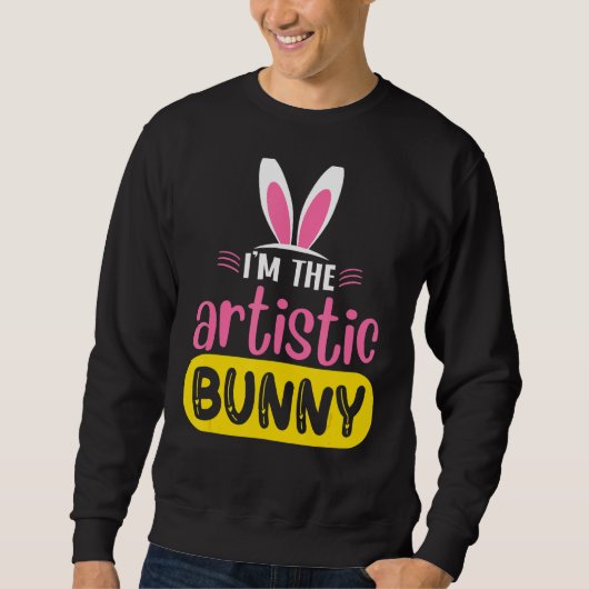 Sweatshirt I'm The Artistic Bunny (Devant)