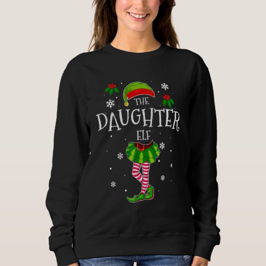 Sweatshirt I'm The Daughter Elf T-Shirt Matching Christmas Co (Devant)