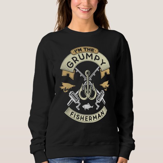 Sweatshirt I'm The Grumpy Fisherman Angler Fishing  Fish Hobb (Devant)