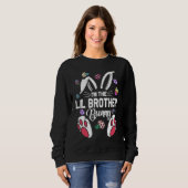 Sweatshirt I'm The Lil Brother Bunny Matching Family Easter D (Devant entier)