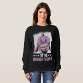 Sweatshirt I'm The Mother Flopper Shark Animal Lover Marine B (Devant entier)