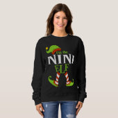 Sweatshirt I'm The NINI Elf Family Group Matching PJ Christma (Devant entier)