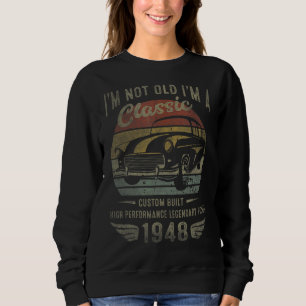 Sweatshirt Im Voiture Classique 74e Anniversaire 74 Ans Né Da
