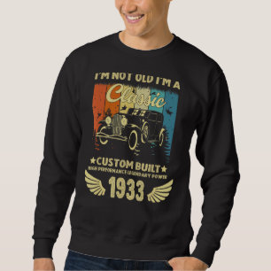 Sweatshirt Im Voiture Classique 89e Anniversaire 89 Anniversa