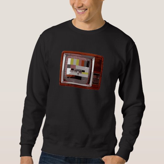 Sweatshirt Image De Test Ddr De Pause Télévision (Devant)