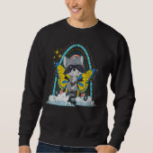 Sweatshirt Imaginaire papillon arc-en-ciel Trash Panda Forest (Devant)