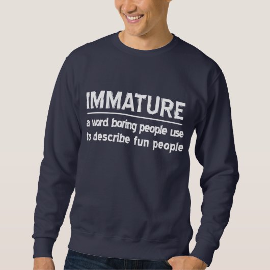 Sweatshirt Immature (Devant)