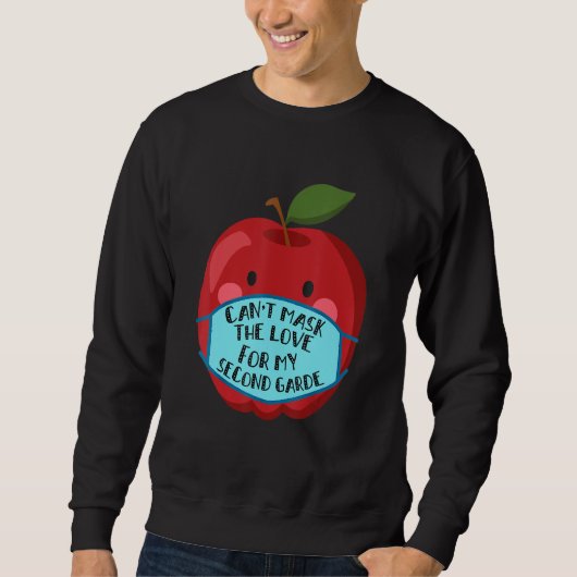 Sweatshirt Impossible de cacher l'amour pour mon instituteur (Devant)