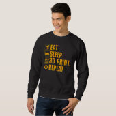 Sweatshirt Impression 3D pour hommes femmes Impression 3D (Devant entier)