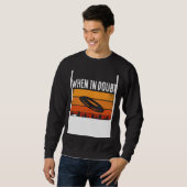 Sweatshirt Impression au verso En cas de doute Disposition Ul (Devant entier)