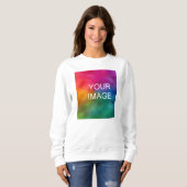 Sweatshirt Impression avant texte ajouter Télécharger une pho (Devant entier)