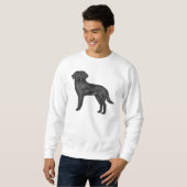 Sweatshirt Impression de chien de dessin animé mignon Labrado (Devant entier)