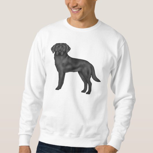 Sweatshirt Impression de chien de dessin animé mignon Labrado (Devant)
