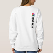 Sweatshirt Impression Double Face Personnalisable Femme Moder (Dos)