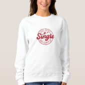 Sweatshirt Impression moderne blanche simple et heureuse (Devant)