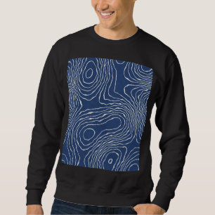 Sweatshirt Impression topographique biologique de la ligne te