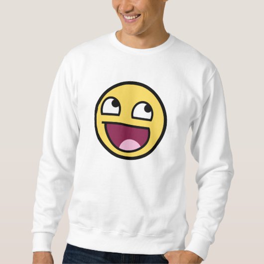 Sweatshirt impressionnant de visage (Devant)