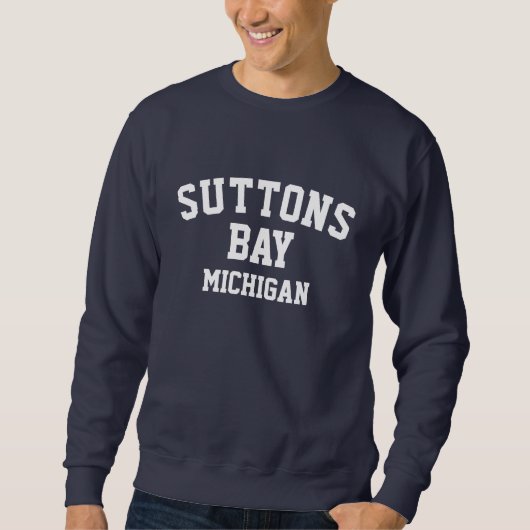 Sweatshirt imprimé de Suttons Bay Michigan (Devant)