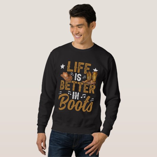 Sweatshirt In Boots Line Dance Line Dancer (Devant entier)