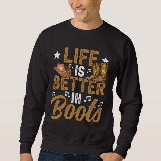 Sweatshirt In Boots Line Dance Line Dancer (Devant)