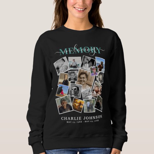 Sweatshirt In Love Memory Photo Collage Memorial (Devant)