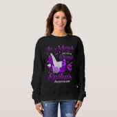 Sweatshirt In March We Wear Purple High Heel Epilepsy awarene (Devant entier)