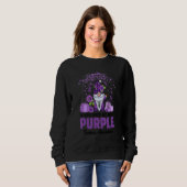 Sweatshirt In November We Wear Purple Gnome Epilepsy Awarenes (Devant entier)